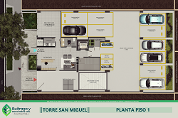 Planta Piso 1 Torre San Miguel